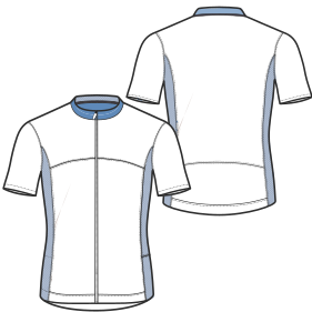 Fashion sewing patterns for MEN T-Shirts Cycling Maillot 7134